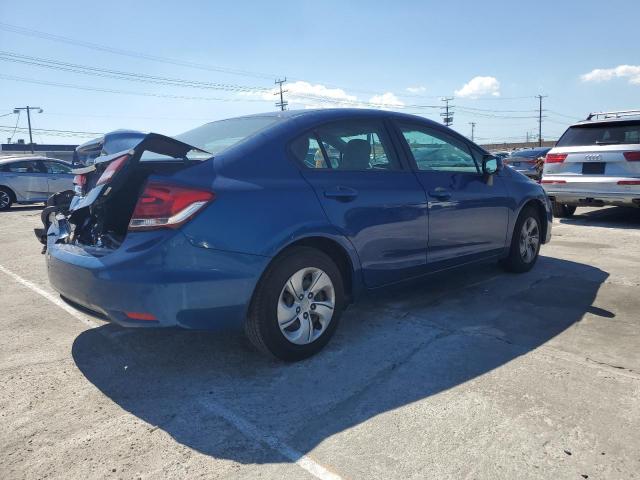 19XFB2F5XDE276279 - 2013 HONDA CIVIC LX BLUE photo 3