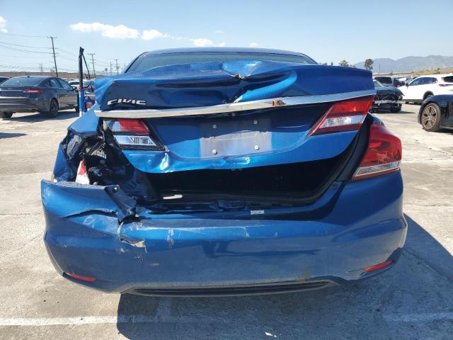 19XFB2F5XDE276279 - 2013 HONDA CIVIC LX BLUE photo 6