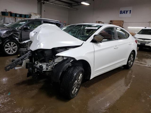 5NPD84LF3JH318555 - 2018 HYUNDAI ELANTRA SEL WHITE photo 1