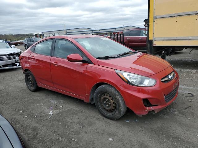 KMHCT4AE4DU408484 - 2013 HYUNDAI ACCENT GLS RED photo 4