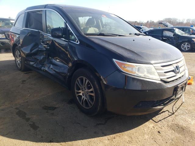 5FNRL5H40BB075515 - 2011 HONDA ODYSSEY EX BLACK photo 4