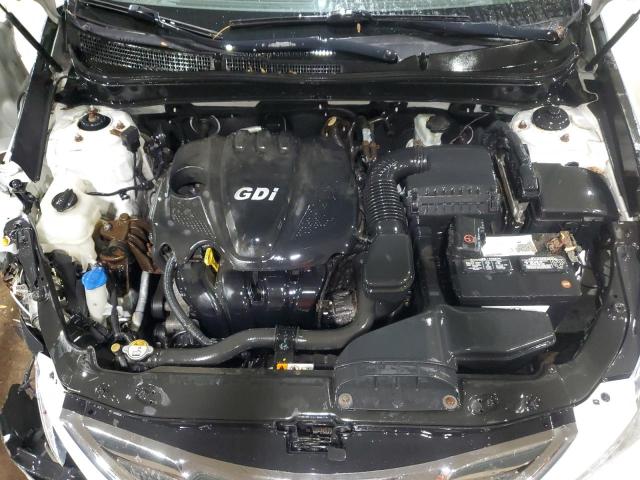 5NPEC4AC8DH681238 - 2013 HYUNDAI SONATA SE WHITE photo 11