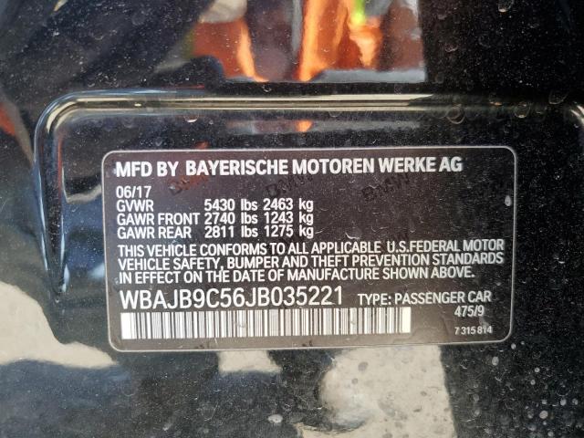 WBAJB9C56JB035221 - 2018 BMW M550XI BLACK photo 12