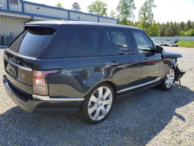 SALGV2EF1EA142943 - 2014 LAND ROVER RANGE ROVE AUTOBIOGRAPHY BLACK photo 3