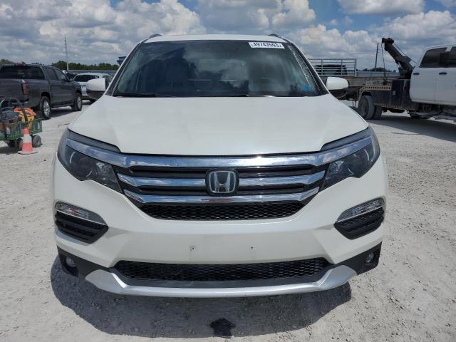 5FNYF6H00JB019563 - 2018 HONDA PILOT ELITE WHITE photo 5