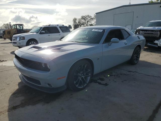 2C3CDZFJ3MH614617 - 2021 DODGE CHALLENGER R/T SCAT PACK GRAY photo 1