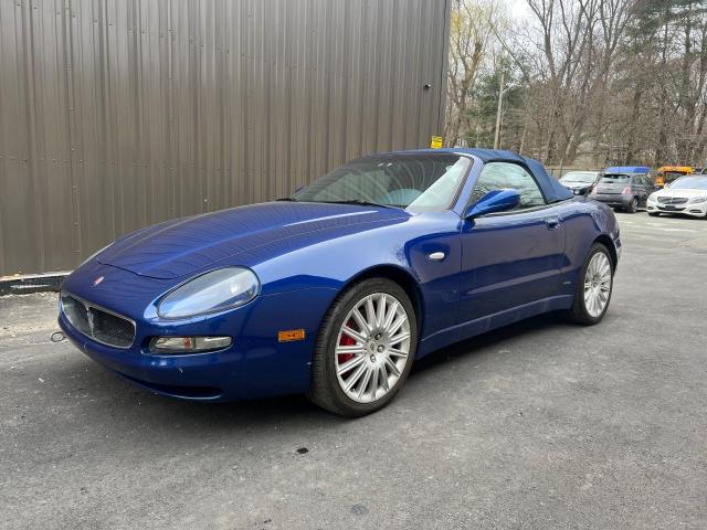 ZAMBB18A120007432 - 2002 MASERATI SPYDER CAMBIOCORSA BLUE photo 2