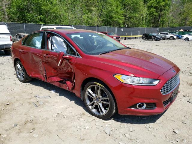 3FA6P0D95ER315999 - 2014 FORD FUSION TITANIUM RED photo 4