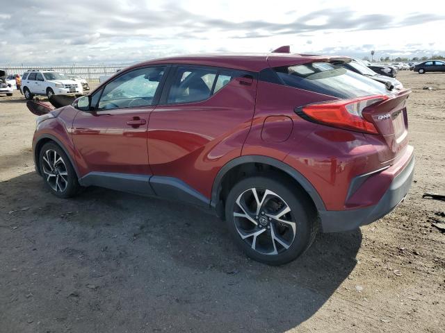 NMTKHMBX2JR038636 - 2018 TOYOTA C-HR XLE BURGUNDY photo 2