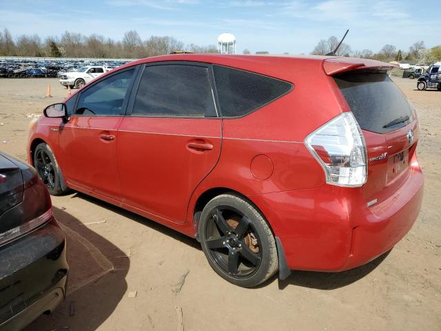 JTDZN3EUXD3270489 - 2013 TOYOTA PRIUS V RED photo 2