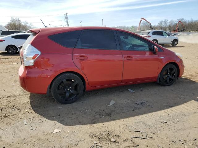 JTDZN3EUXD3270489 - 2013 TOYOTA PRIUS V RED photo 3