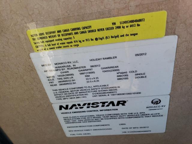 51Z4D5348D4060072 - 2013 ROADMASTER RAIL MONOCOQUE 双色 照片 10