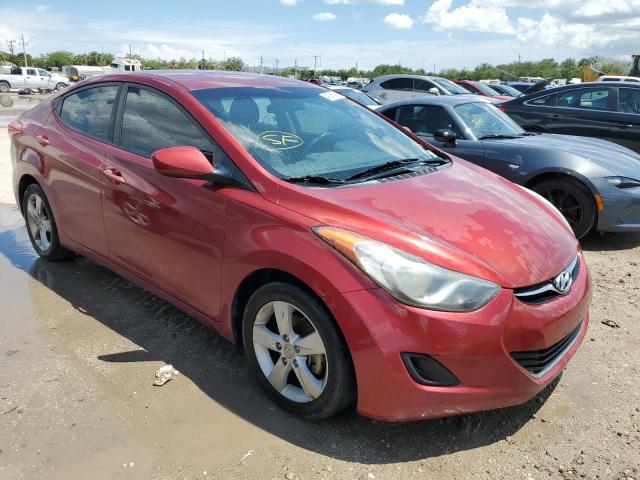 5NPDH4AE3DH399281 - 2013 HYUNDAI ELANTRA GLS RED photo 4