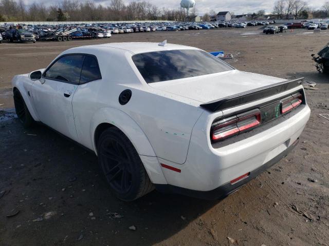 2C3CDZC93KH758532 - 2019 DODGE CHALLENGER SRT HELLCAT WHITE photo 2