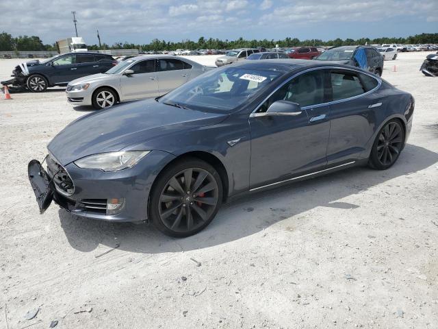 5YJSA1H26EFP66826 - 2014 TESLA MODEL S 灰色 照片 1
