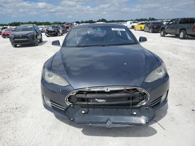 5YJSA1H26EFP66826 - 2014 TESLA MODEL S GRAY photo 5