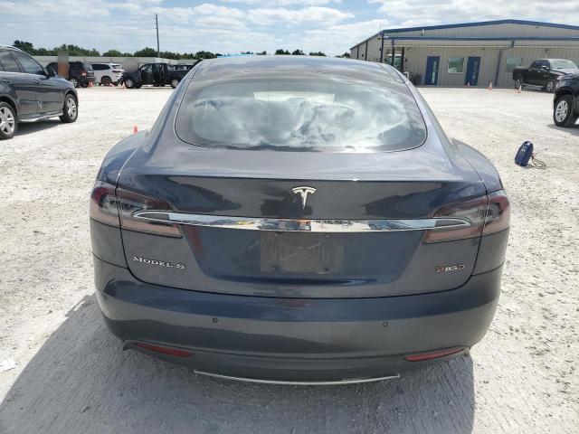 5YJSA1H26EFP66826 - 2014 TESLA MODEL S GRAY photo 6