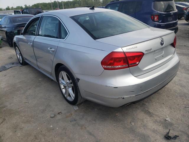 1VWBN7A37EC080833 - 2014 VOLKSWAGEN PASSAT SE 银色 照片 2