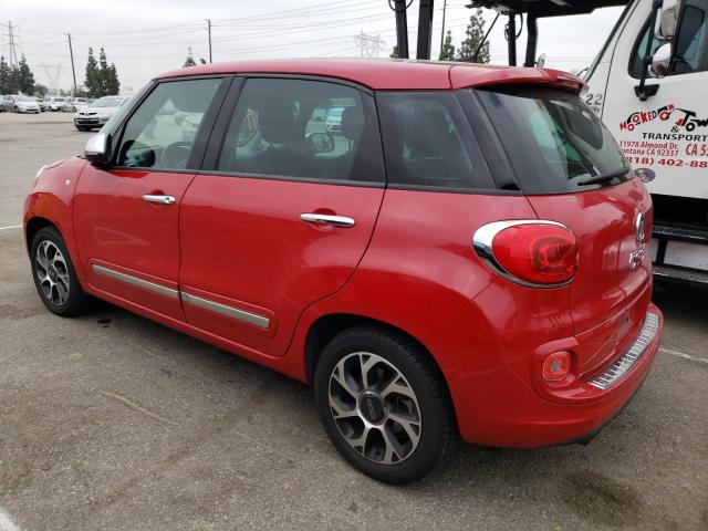 ZFBCFACH6EZ016132 - 2014 FIAT 500L LOUNGE RED photo 2