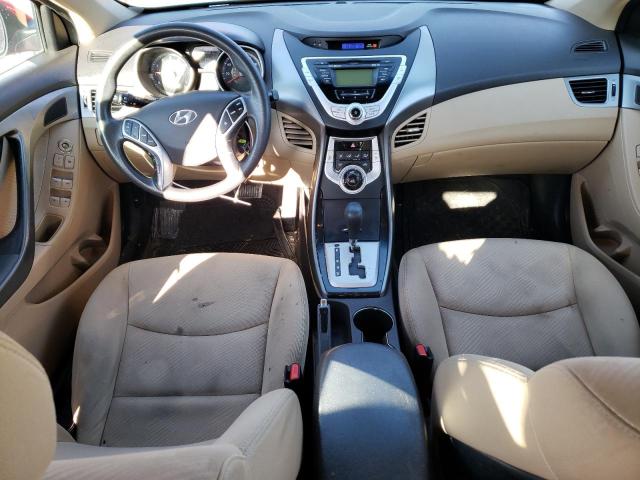 KMHDH4AE6CU463653 - 2012 HYUNDAI ELANTRA GLS RED photo 8