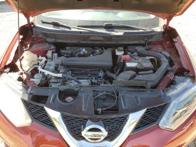 KNMAT2MT7GP605467 - 2016 NISSAN ROGUE S RED photo 11