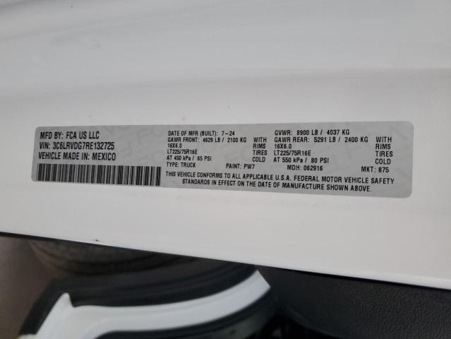 3C6LRVDG7RE132725 - 2024 RAM PROMASTER 2500 HIGH 白色 照片 13