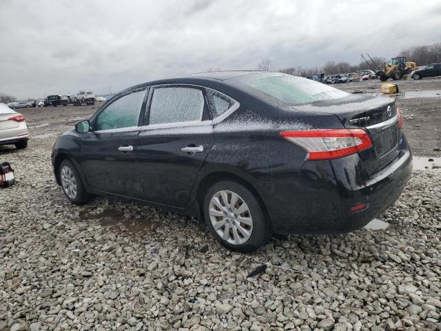 3N1AB7AP6DL780116 - 2013 NISSAN SENTRA S BLACK photo 2