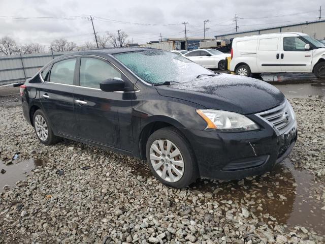 3N1AB7AP6DL780116 - 2013 NISSAN SENTRA S BLACK photo 4