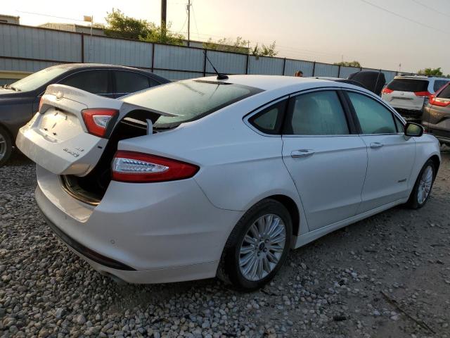 3FA6P0LU3FR182098 - 2015 FORD FUSION SE HYBRID WHITE photo 3