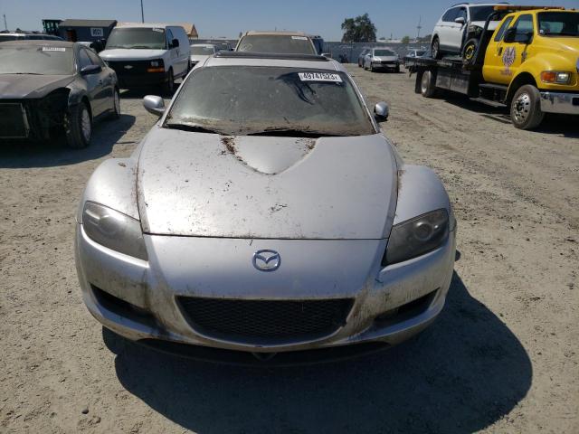 JM1FE17N340137216 - 2004 MAZDA RX8 SILVER photo 5