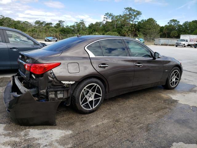 JN1EV7AP2HM732455 - 2017 INFINITI Q50 PREMIUM BROWN photo 3