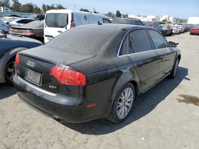 WAUAF78E68A154971 - 2008 AUDI A4 2.0T BLACK photo 3
