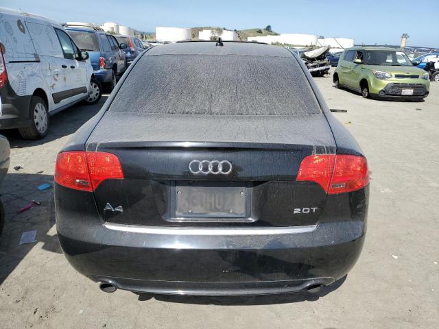 WAUAF78E68A154971 - 2008 AUDI A4 2.0T BLACK photo 6