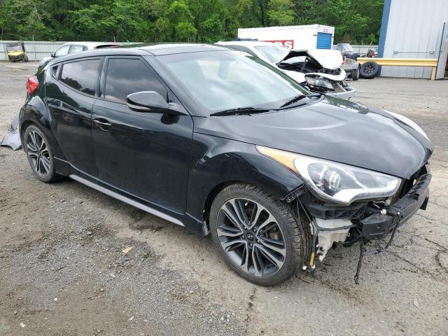 KMHTC6AE5HU314910 - 2017 HYUNDAI VELOSTER TURBO BLACK photo 4