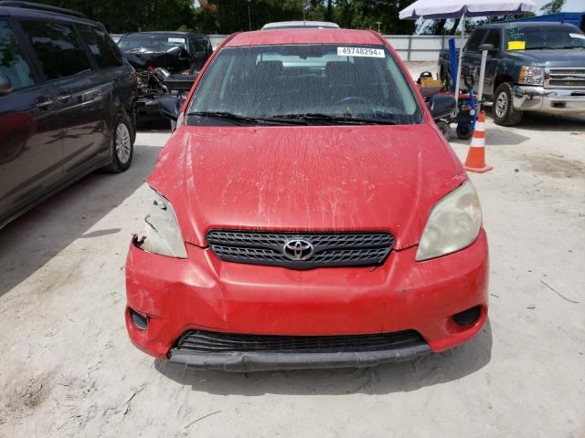 2T1KR32E38C690854 - 2008 TOYOTA COROLLA MA XR RED photo 5