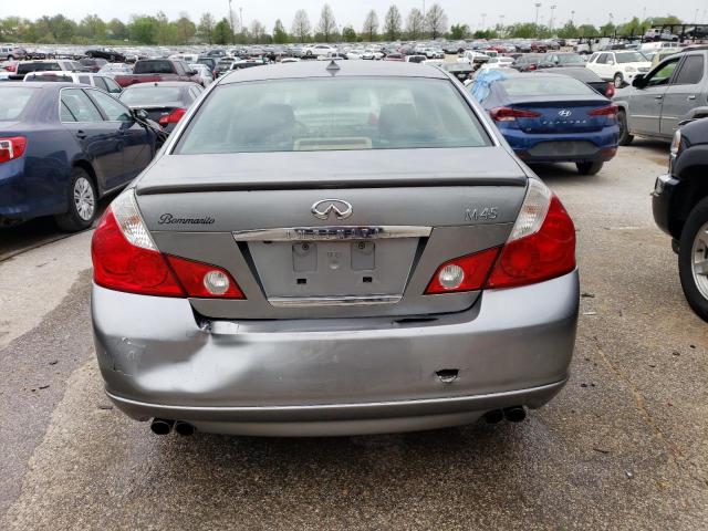 JNKBY01E27M400641 - 2007 INFINITI M45 BASE GRAY photo 6