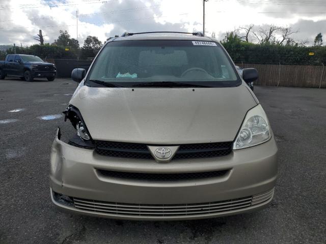 5TDZA23C24S027550 - 2004 TOYOTA SIENNA CE GOLD photo 5