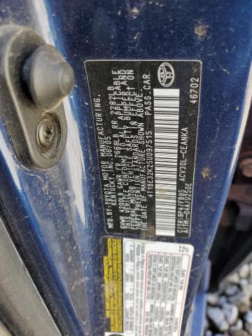 4T1BE32K25U097515 - 2005 TOYOTA CAMRY LE BLUE photo 12