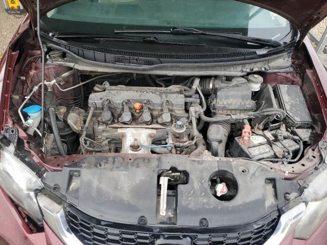 19XFB2F97FE078068 - 2015 HONDA CIVIC EXL BURGUNDY photo 11
