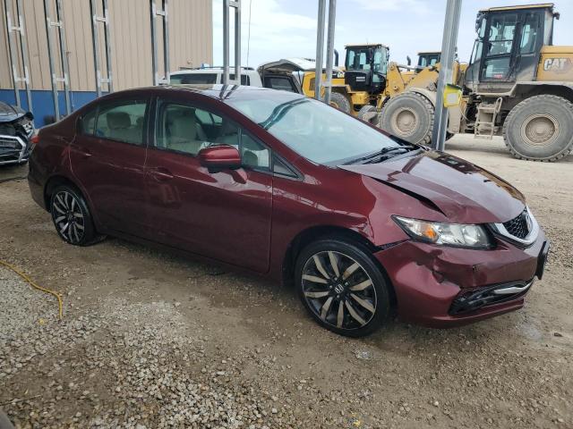 19XFB2F97FE078068 - 2015 HONDA CIVIC EXL BURGUNDY photo 4