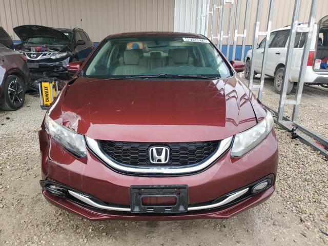 19XFB2F97FE078068 - 2015 HONDA CIVIC EXL BURGUNDY photo 5