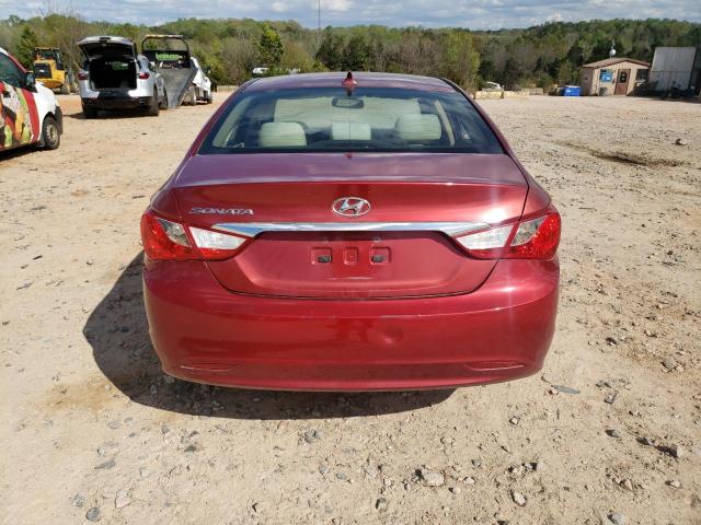 5NPEB4AC7BH242614 - 2011 HYUNDAI SONATA GLS BURGUNDY photo 6