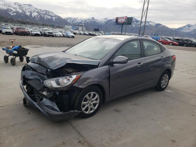 KMHCT4AE1EU602505 - 2014 HYUNDAI ACCENT GLS GRAY photo 1