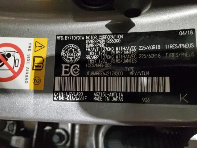 JTJBARBZ6J2178200 - 2018 LEXUS NX 300 BASE 灰色 照片 13