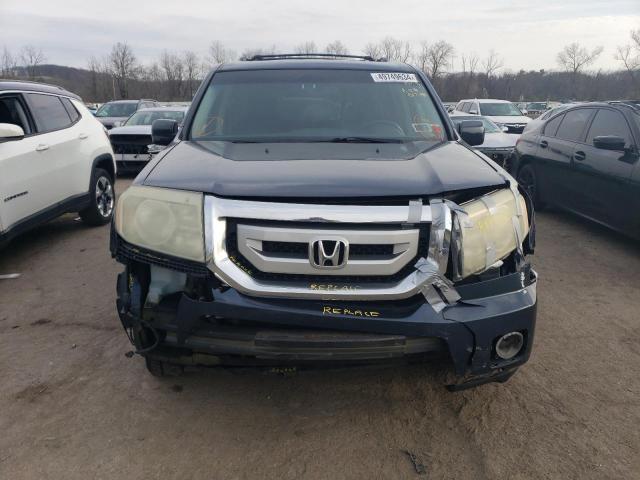 5FNYF48559B009025 - 2009 HONDA PILOT EXL BLUE photo 5