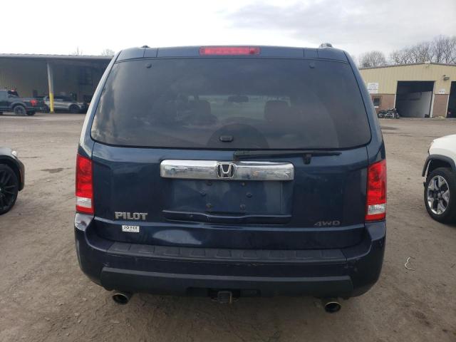 5FNYF48559B009025 - 2009 HONDA PILOT EXL BLUE photo 6