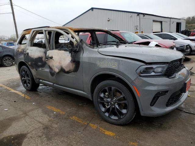 1C4RDJDG6MC683366 - 2021 DODGE DURANGO GT GRAY photo 4