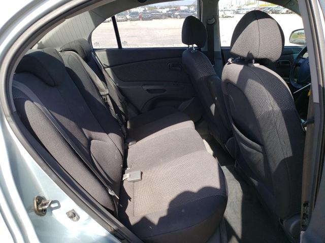 KNADE123166067662 - 2006 KIA RIO SILVER photo 10