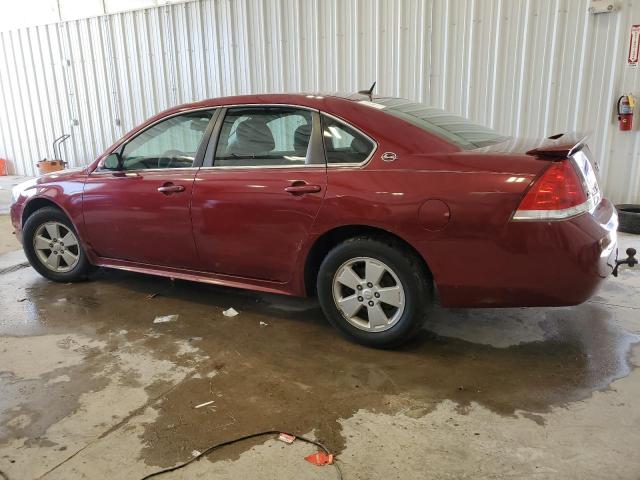 2G1WT57K291215749 - 2009 CHEVROLET IMPALA 1LT BURGUNDY photo 2