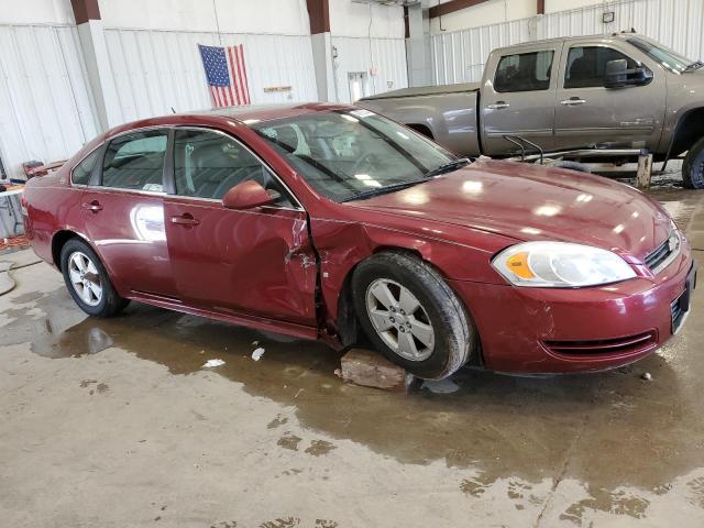 2G1WT57K291215749 - 2009 CHEVROLET IMPALA 1LT BURGUNDY photo 4